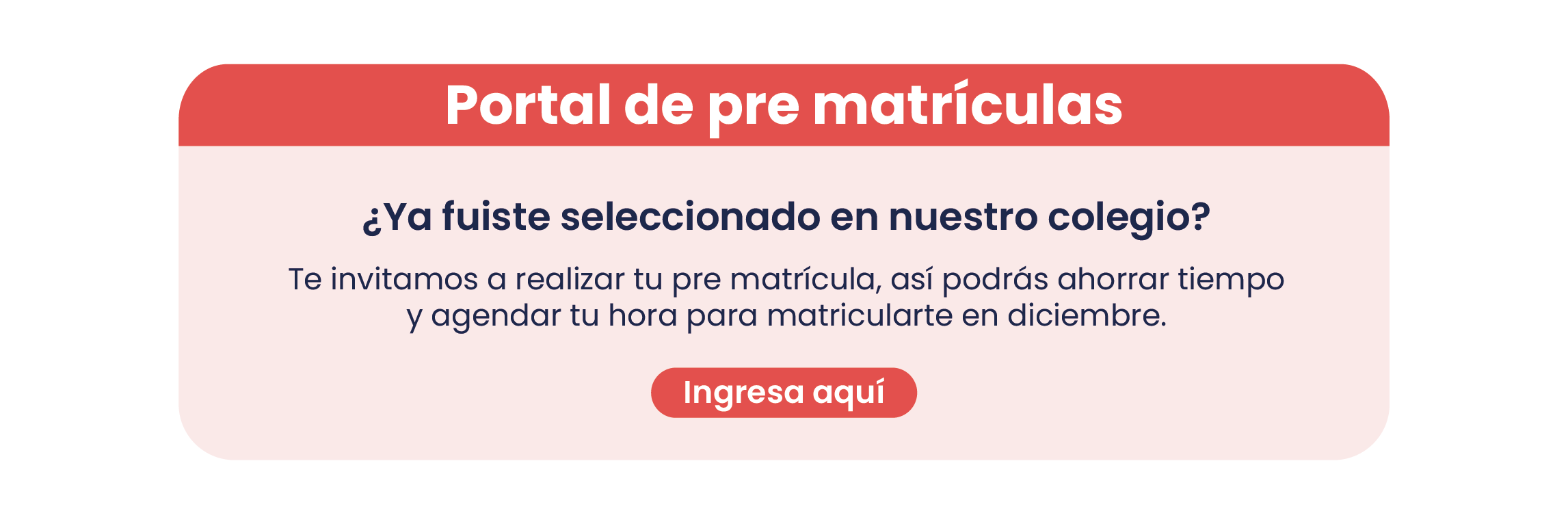 Pre Matrícula